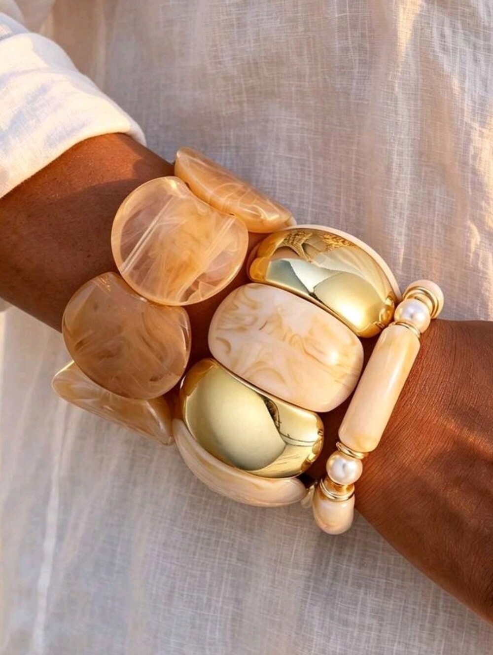 Set Of 3 Stretch Bracelets